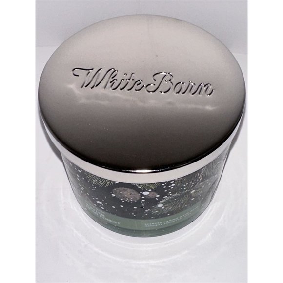 Bath & Body Works Winter Pear Forest White Barn 3 Wick Candle 14.5oz 2023 NEW - Picture 6 of 16